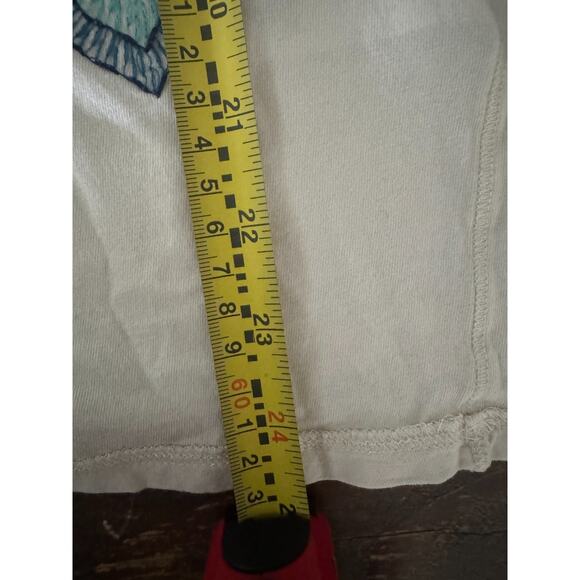 Vtg Y2K Lucky Brand tshirt Women's Sz L Peacock Floral nature fairy - Picture 12 of 12